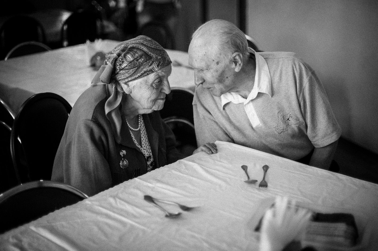 Arik Shraga. Kazakhstan. Almaty. Fanja Fanja is 90 and she’s got a handsome boyfriend. Her great-granddaughters envy.