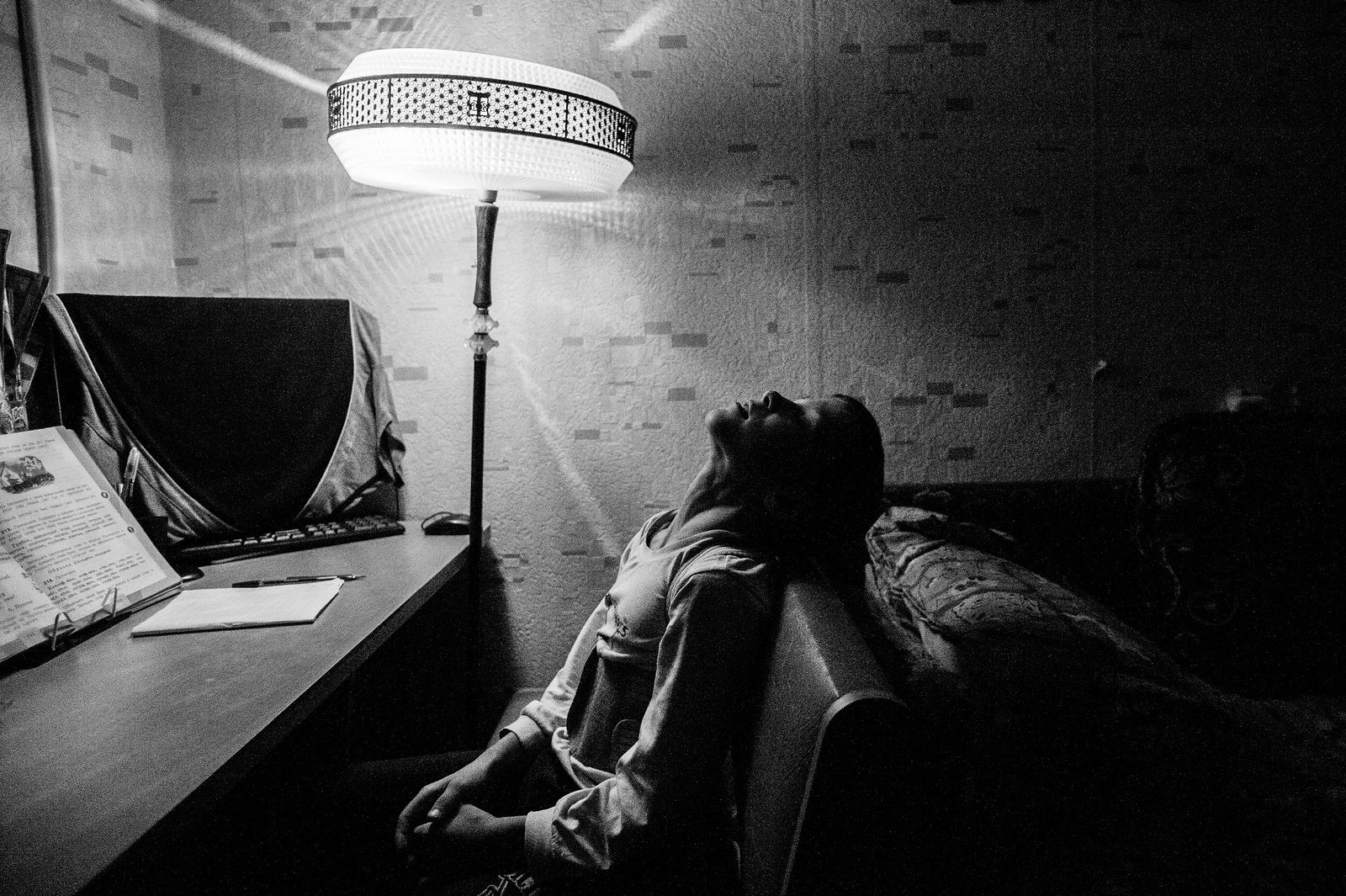 Arik Shraga. Humanitarian Photography. Vitaly was born with cerebral palsy but he studies at a regular school and is regarded one of the best students