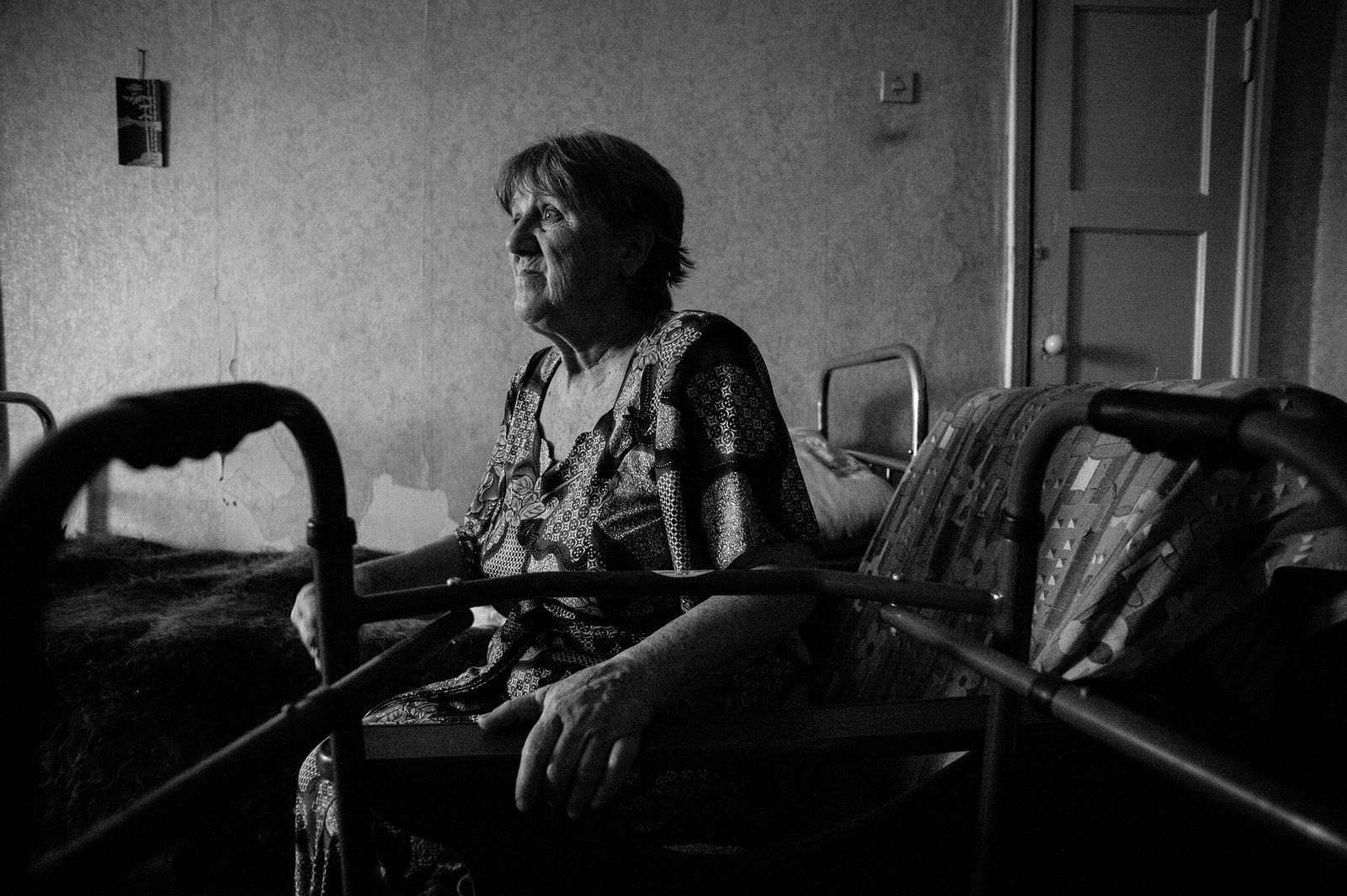 Arik Shraga. Russia. Ural region. Cheljabinsk One of T’s sons used to be an infant prodigy. When he grew up he tried to kill himself by jumping off a roof. He fractured his spine and will stay bed-bound till the end of his days. T’s husband is bed-bound as well. She has another son but doesn’t even want to tell about him, just mentioning that "he is problematic." T. has no relatives besides the sons and spouse.